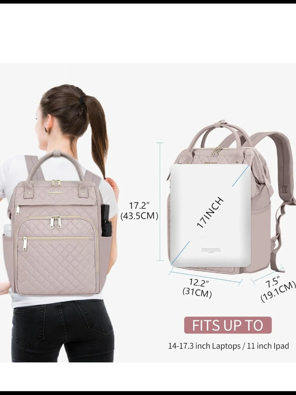 EMPSIGN 17 Inch Laptop Backpack - Picture 2 of 16
